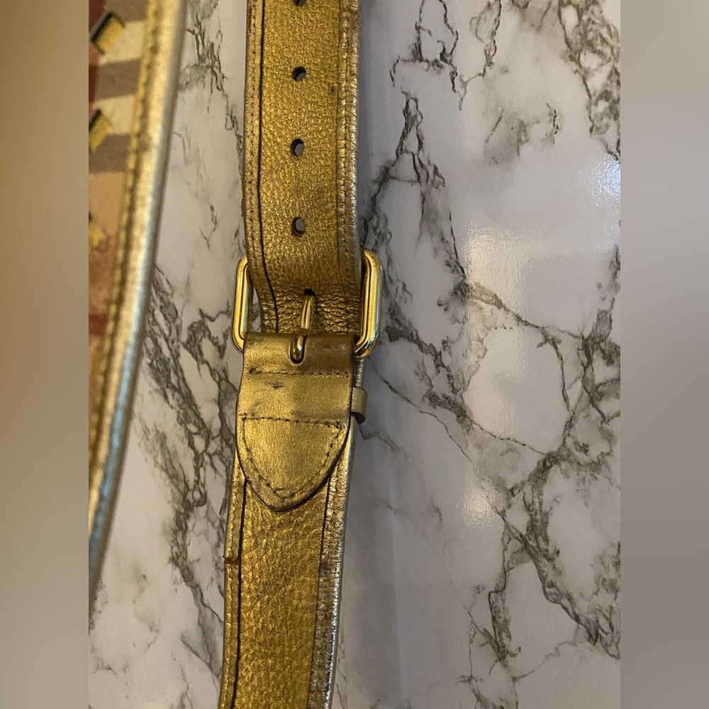 Burberry check belt